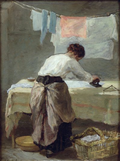 Woman Ironing by Armand Desire Gautier